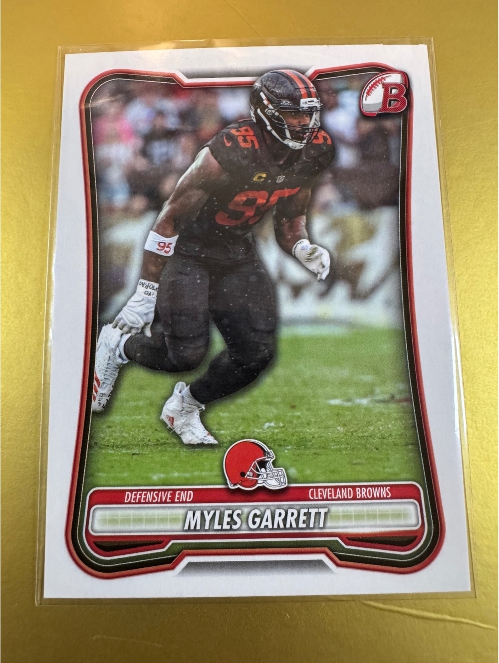 2026 Bowman Myles Garrett Cleveland Browns Card